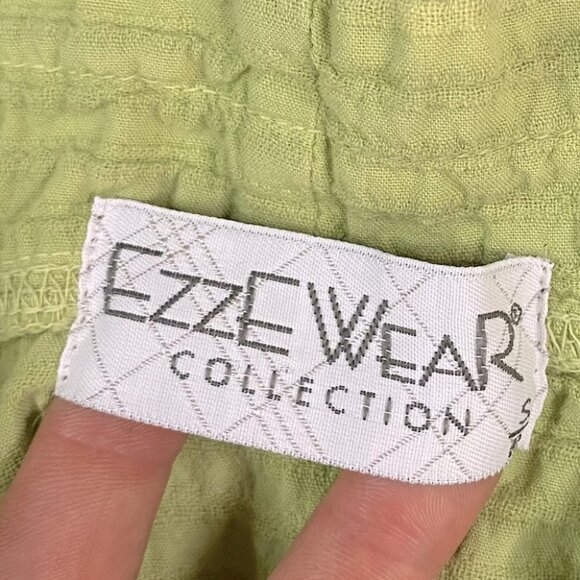 Vintage EzzeWear Green 1/4 Zip Top S - Picture 6 of 14